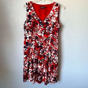 Jones New York size 16 silky pleated dress